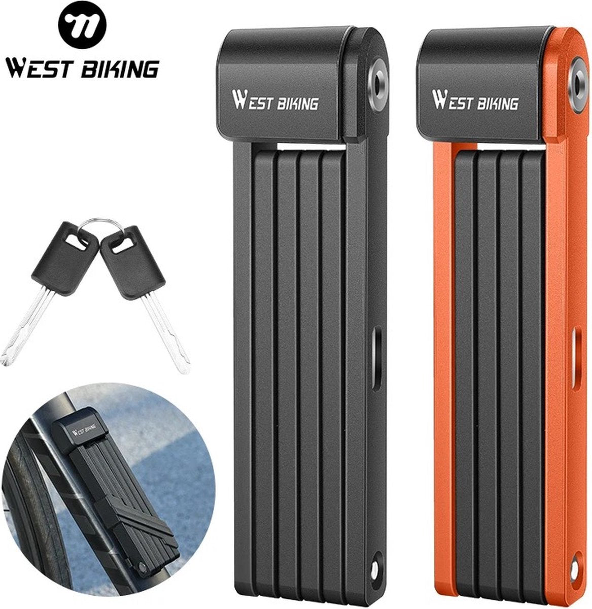 West Biking - Vouwslot - Opvouwbaar Fietsslot