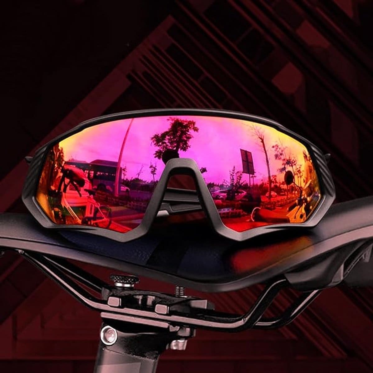 Fietsbril - Sportbril - UV400 - Inclusief 5 Verwisselbare Lenzen