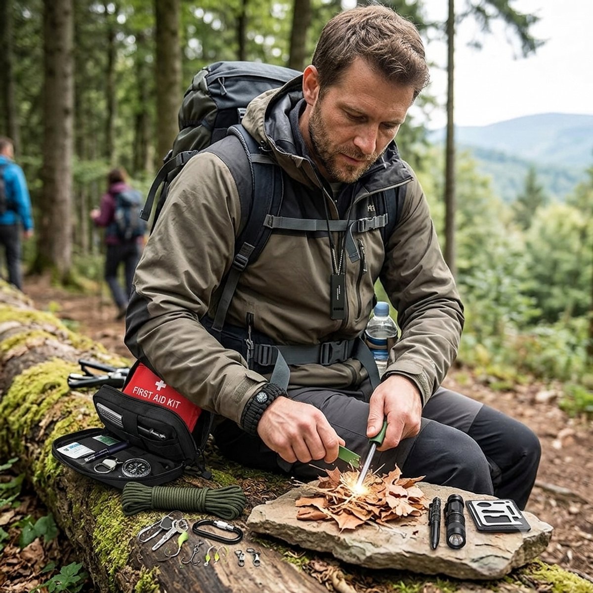 Survival Kit met EHBO Set – Tactische MOLLE Tas