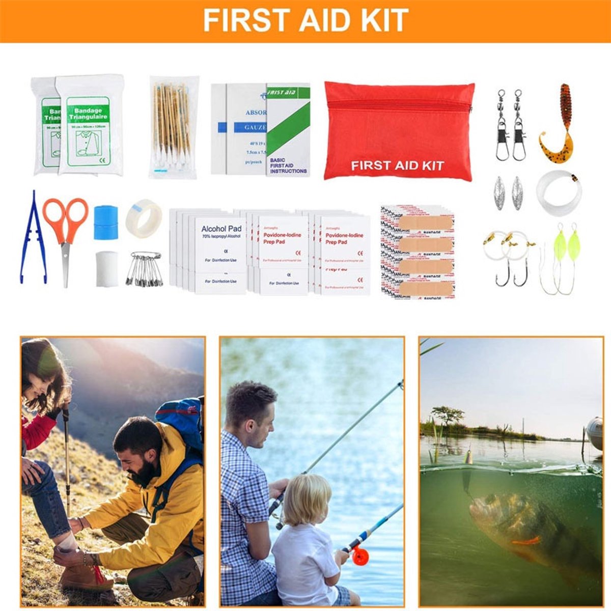 Survival Kit met EHBO Set – Tactische MOLLE Tas