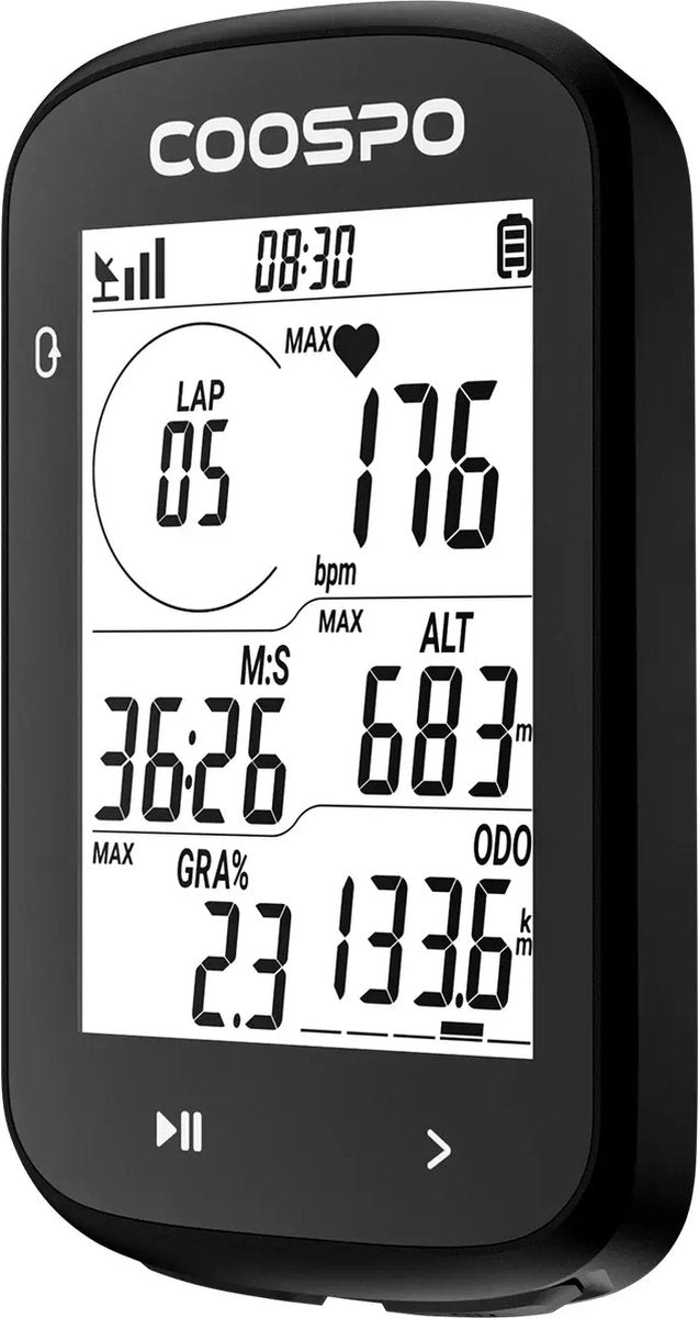 CS300 Fietscomputer met GPS & Snelheidsmeter