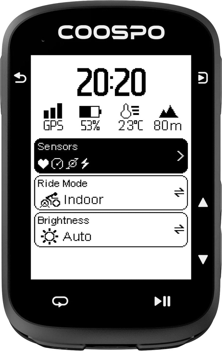 CS500 Fietscomputer met GPS & Kaartweergave & Snelheidsmeter