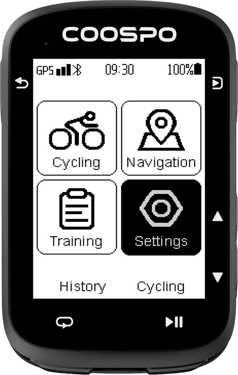 CS500 Fietscomputer met GPS & Kaartweergave & Snelheidsmeter