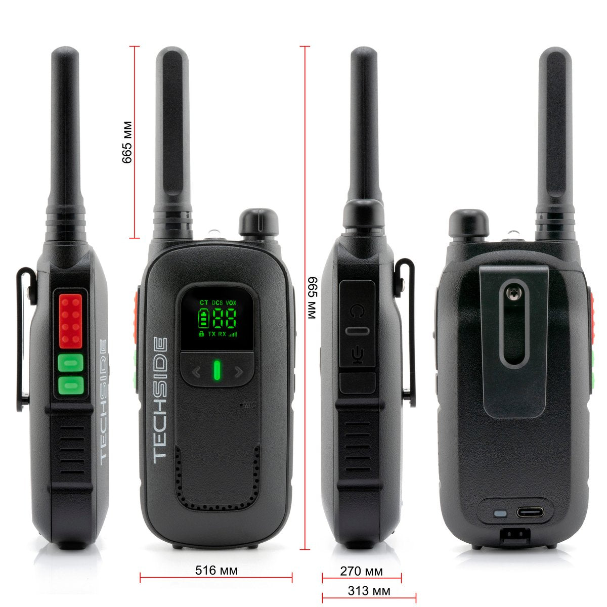 Afmetingen Techside TS-T2