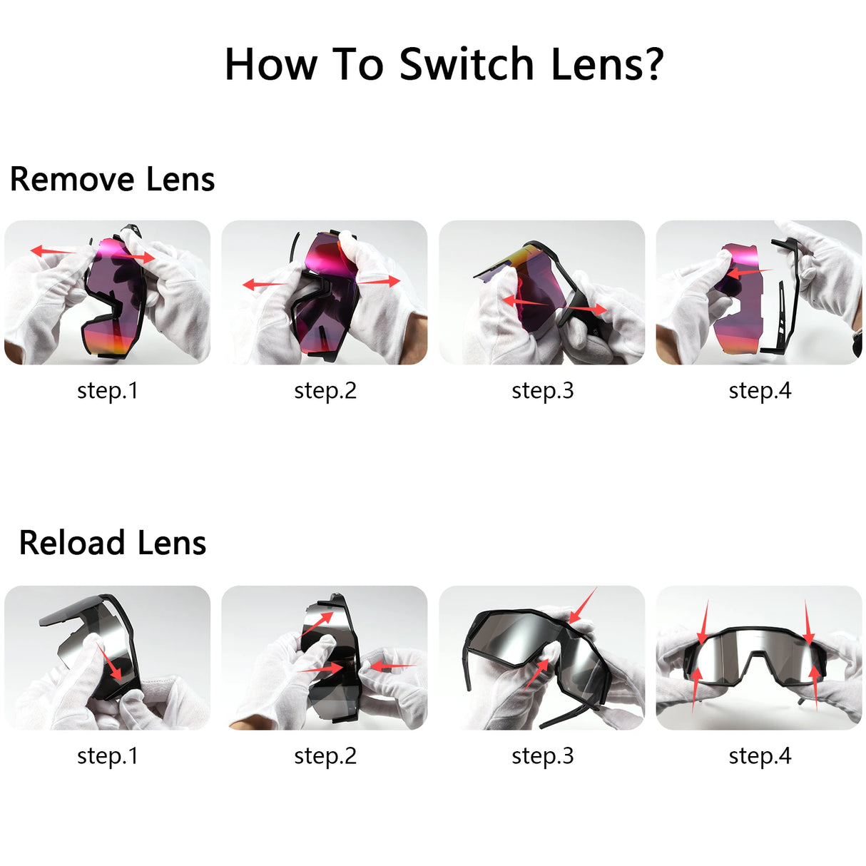 Fietsbril KE9022 - incl. 4 lenzen