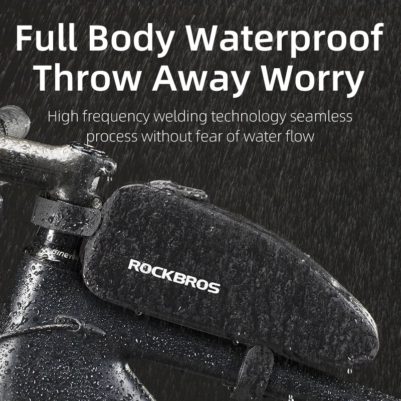 Draagbaar fietsaccessoire met dubbele ritssluiting in zwart en grijs