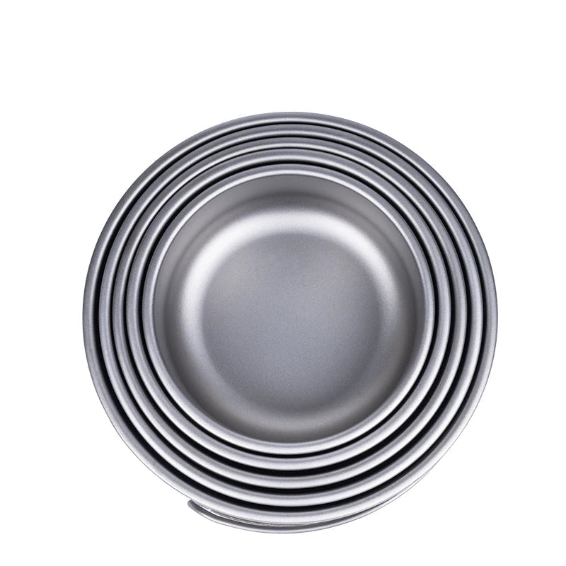 Titanium Kommen- en Bordenset met Opvouwbaar Handvat - 5-delig