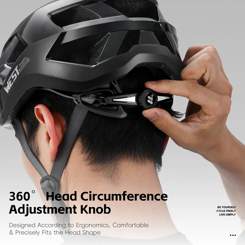 Fietshelm met Magnetische Bril