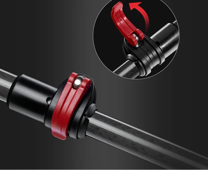 Carbonfiber wandelstokken met EVA-handgreep en wolfraamstalen punt