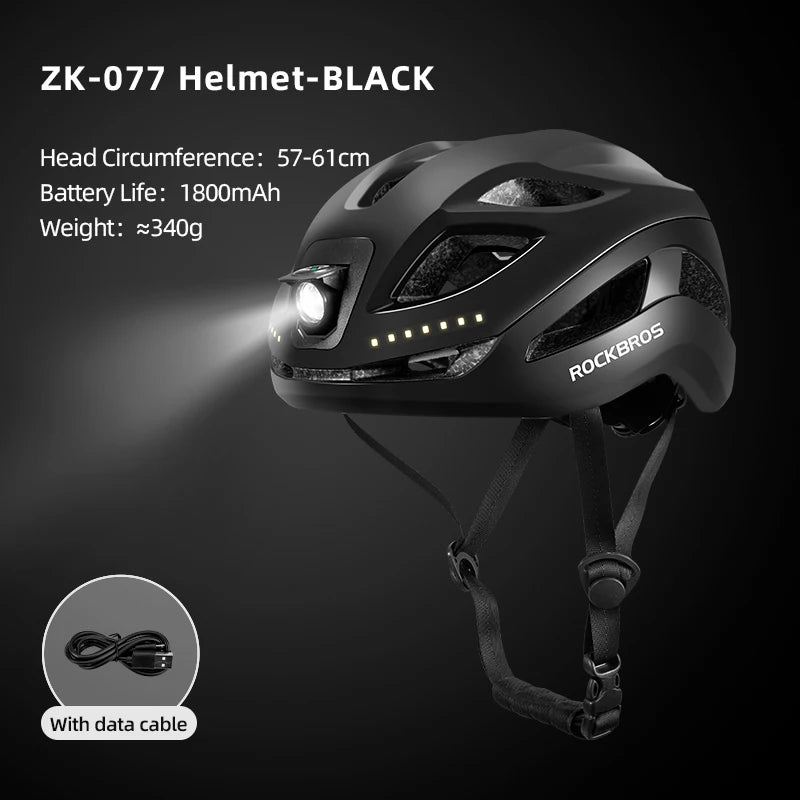 Fietshelm ZK-077 | Met Geïntegreerde Verlichting