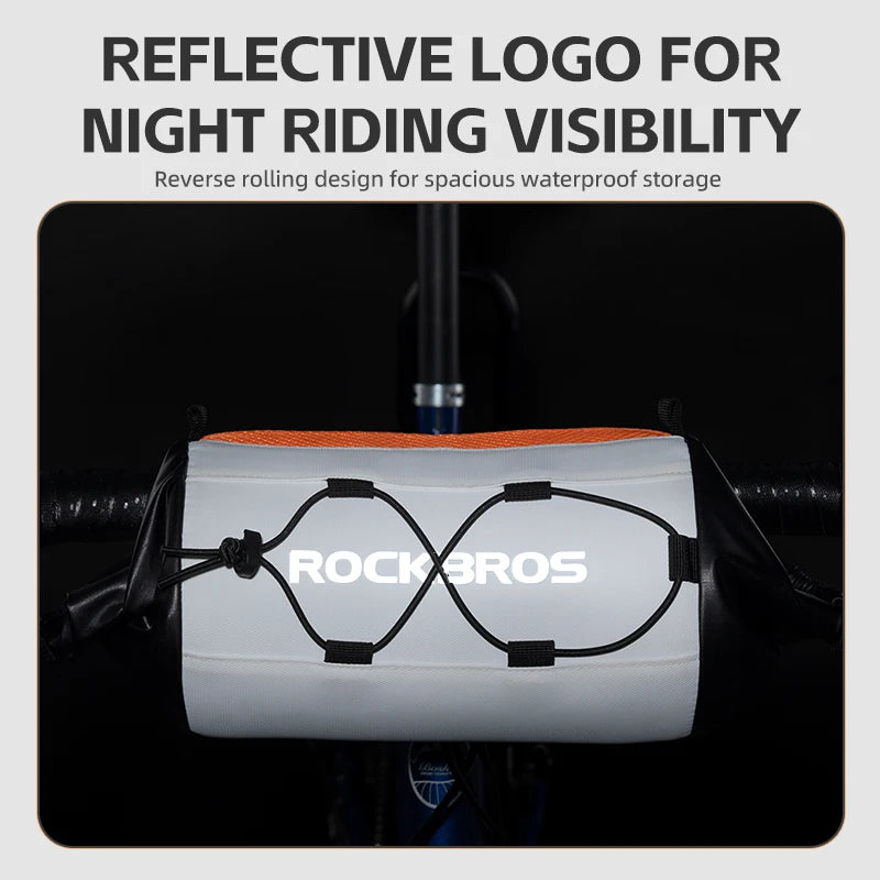 Waterdichte fietstas voor op het stuur met een inhoud van 2,4 liter
