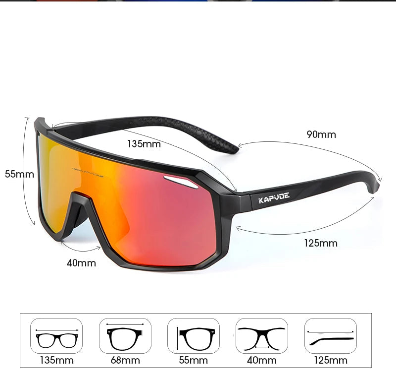 Fietsbril KE-62 (incl. 3 Lenzen)