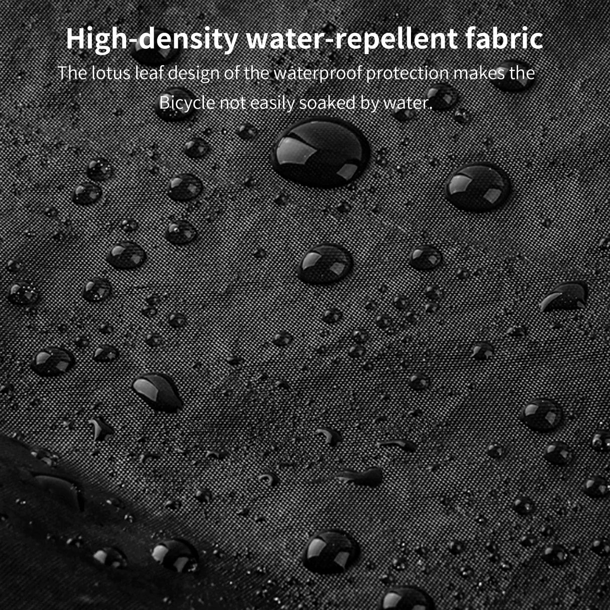 Waterdichte 210D fietshoes die een fiets buitenshuis beschermt tegen regen en stof. | Pack Away