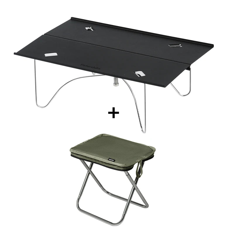 Kleine draagbare opvouwbare camping-, picknick- en wandeltafel van aluminiumlegering