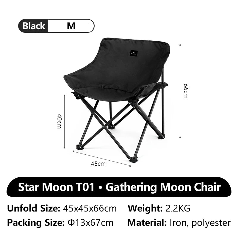 Opvouwbare outdoor camping- en wandelstoel met stalen frame en Oxford-stof