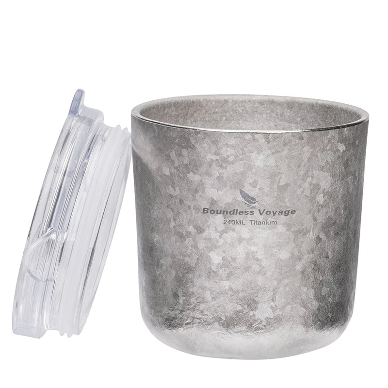 Titanium Koffiebeker met Deksel