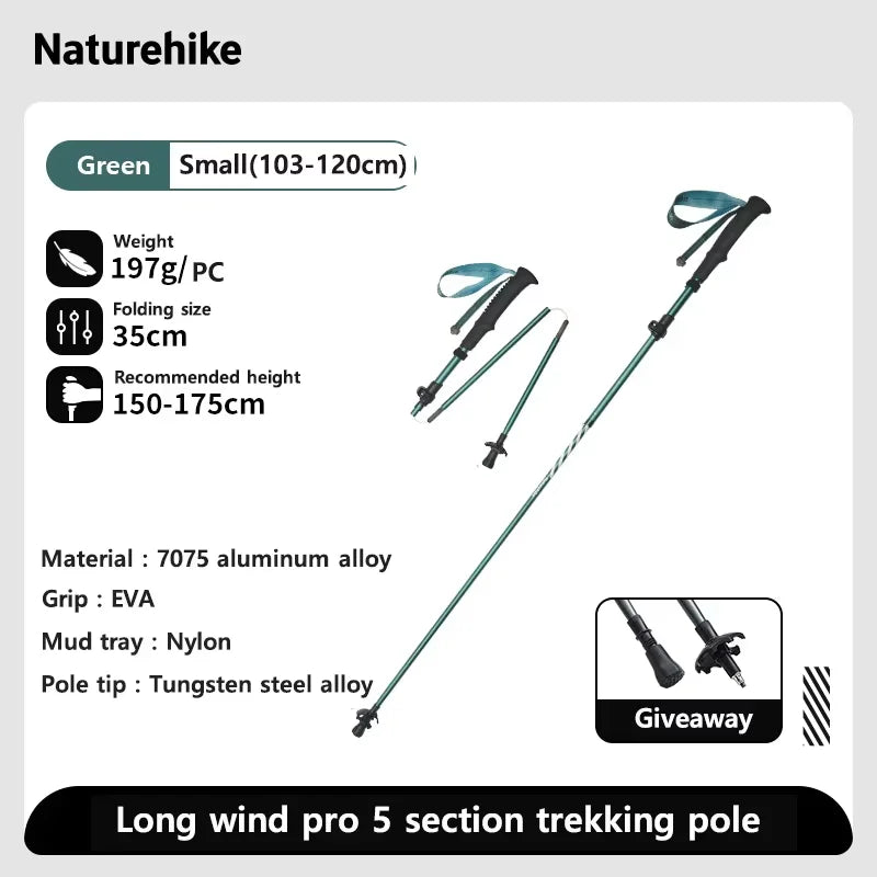 Outdoor carbonfiber klim- en wandelstokken met EVA-handgreep en wolfraampunt