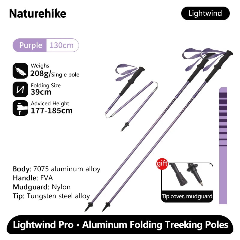 Ultralichte outdoor wandelstok voor hiking met aluminium schacht en EVA-handgreep