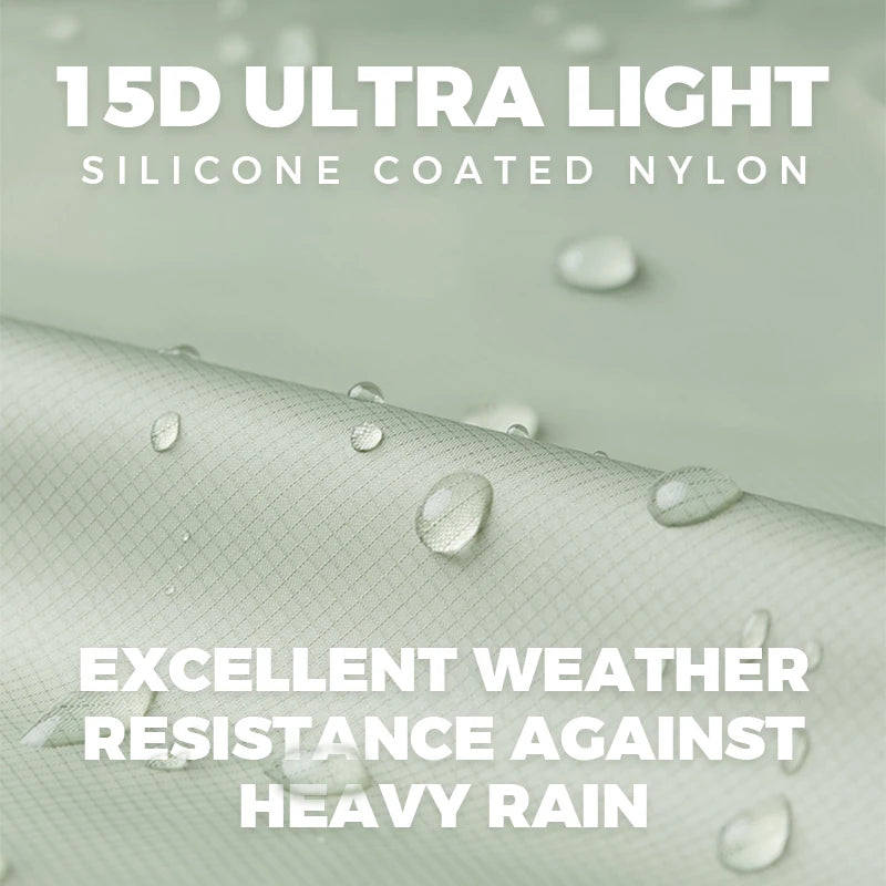 Ultralichte dubbellaagse waterdichte trekkingtent voor twee personen.