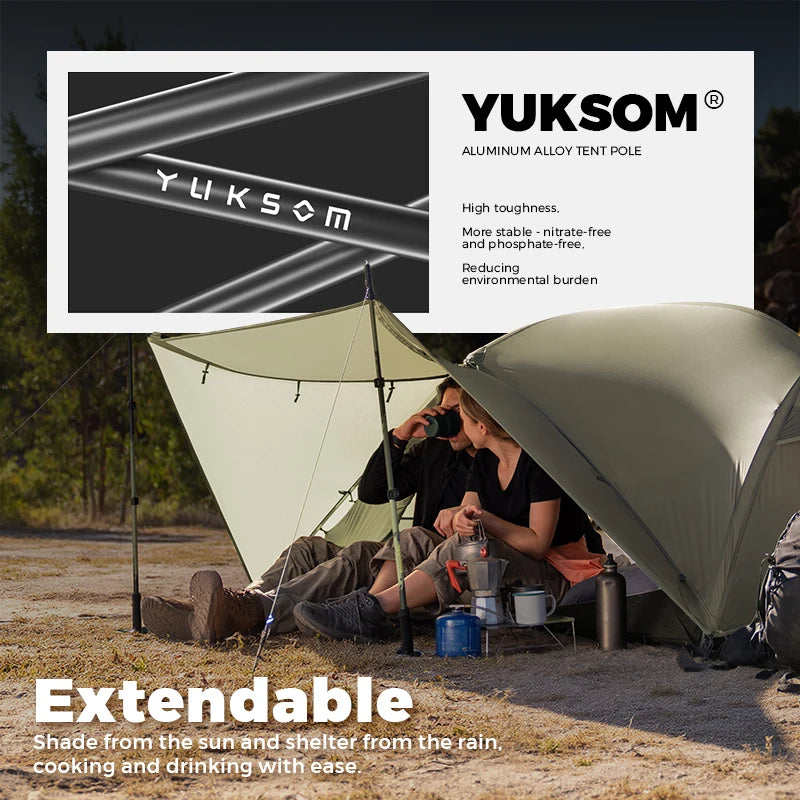 Ultralichte dubbellaagse waterdichte trekkingtent voor outdoor kamperen