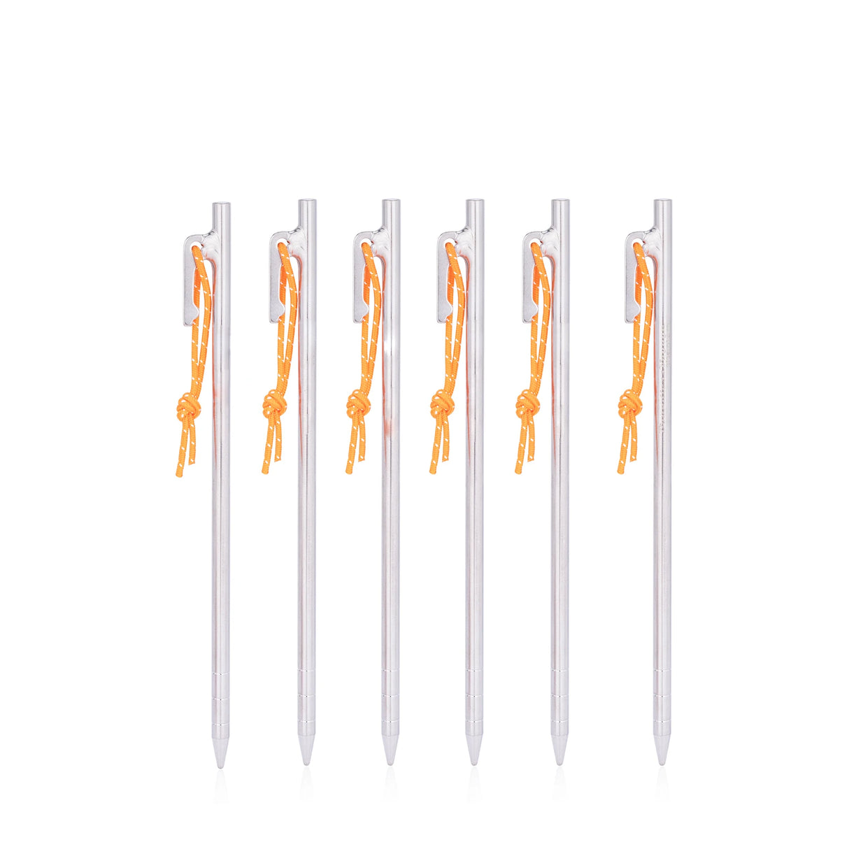 Titanium Tentpennen - 6 Stuks