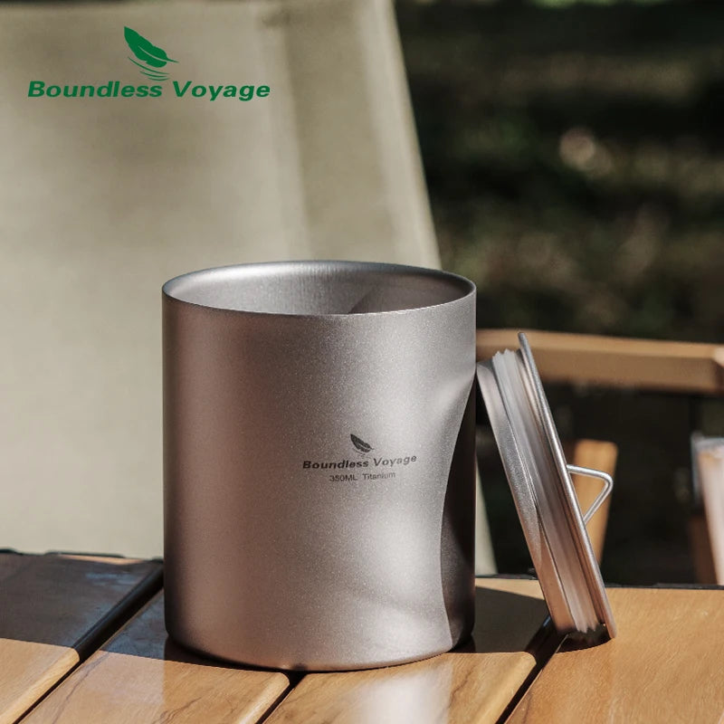 Titanium Mok Met Deksel