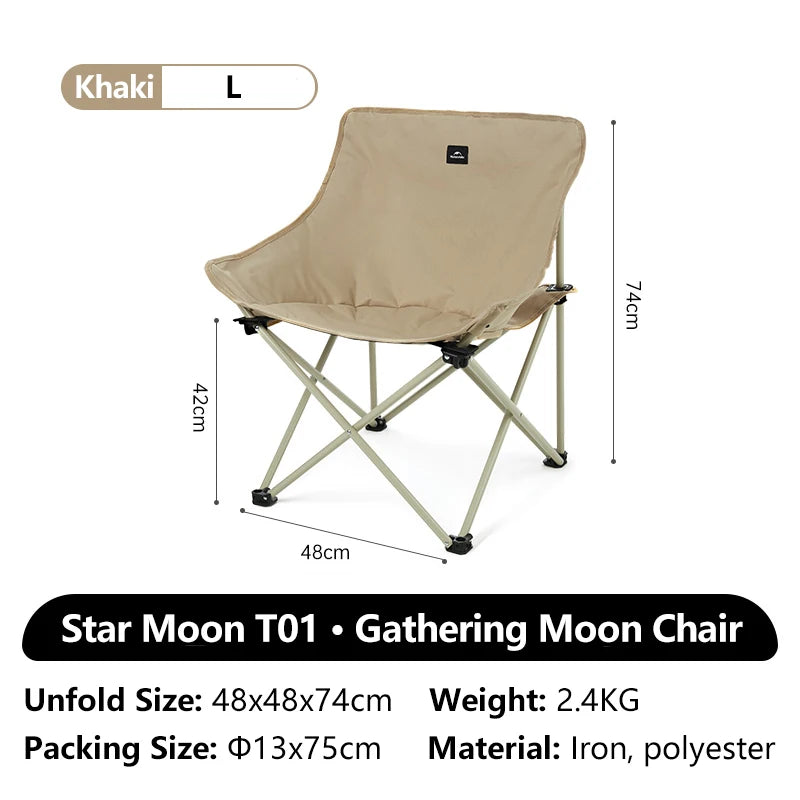 Opvouwbare outdoor camping- en wandelstoel met stalen frame en Oxford-stof