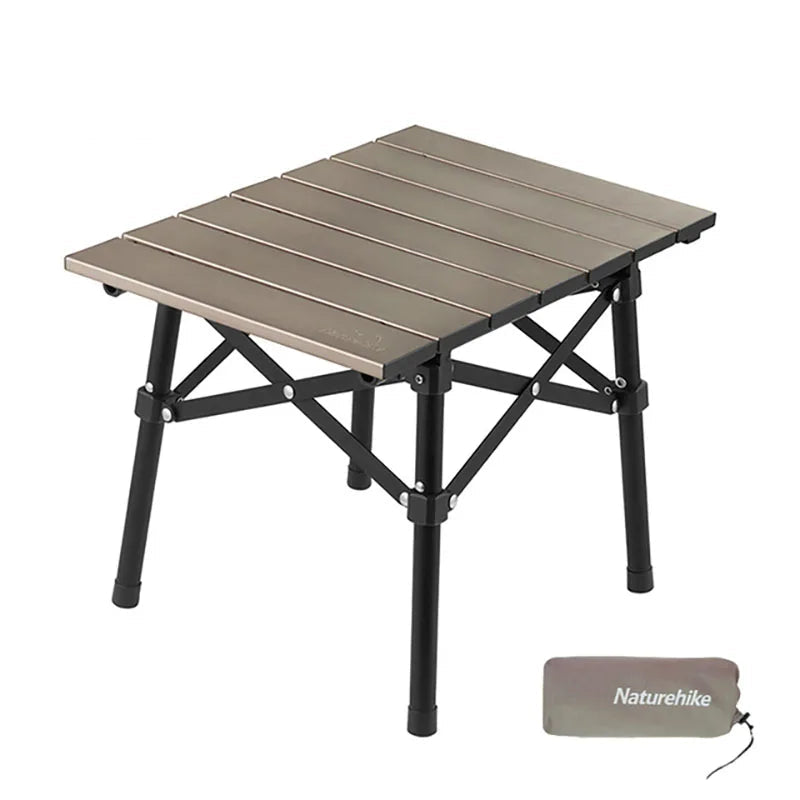 Opvouwbare outdoor wandeltafel, gemaakt van lichtgewicht aluminiumlegering