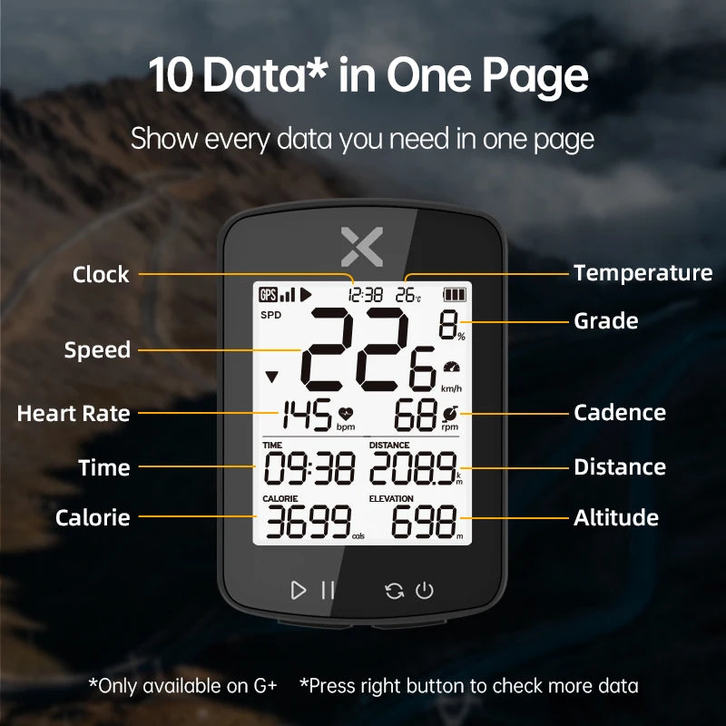 G2 Plus Fietscomputer