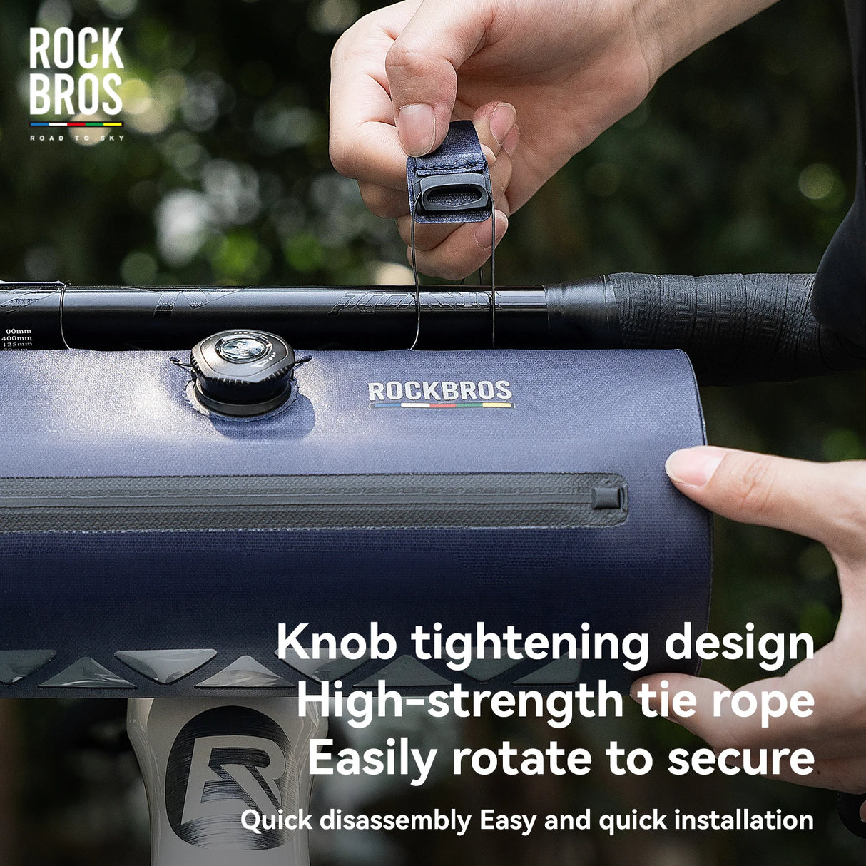 Draagbare regenbestendige MTB fiets stuurtas met een inhoud van 2 liter