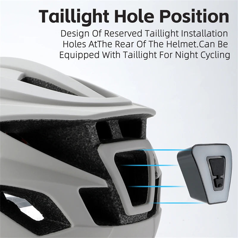 Fietshelm met Fotochrome Lens en LED - Pack Away