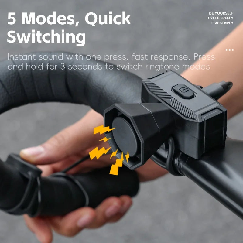 Elektrische Fietshoorn - 120db USB Oplaadbaar