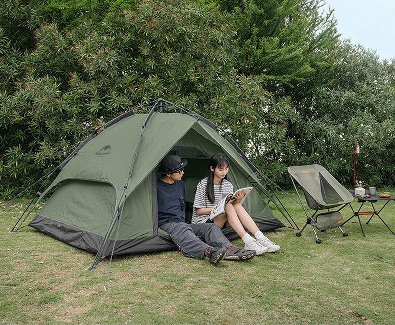 Automatische draagbare vis- en kampeertent voor 3 of 4 personen