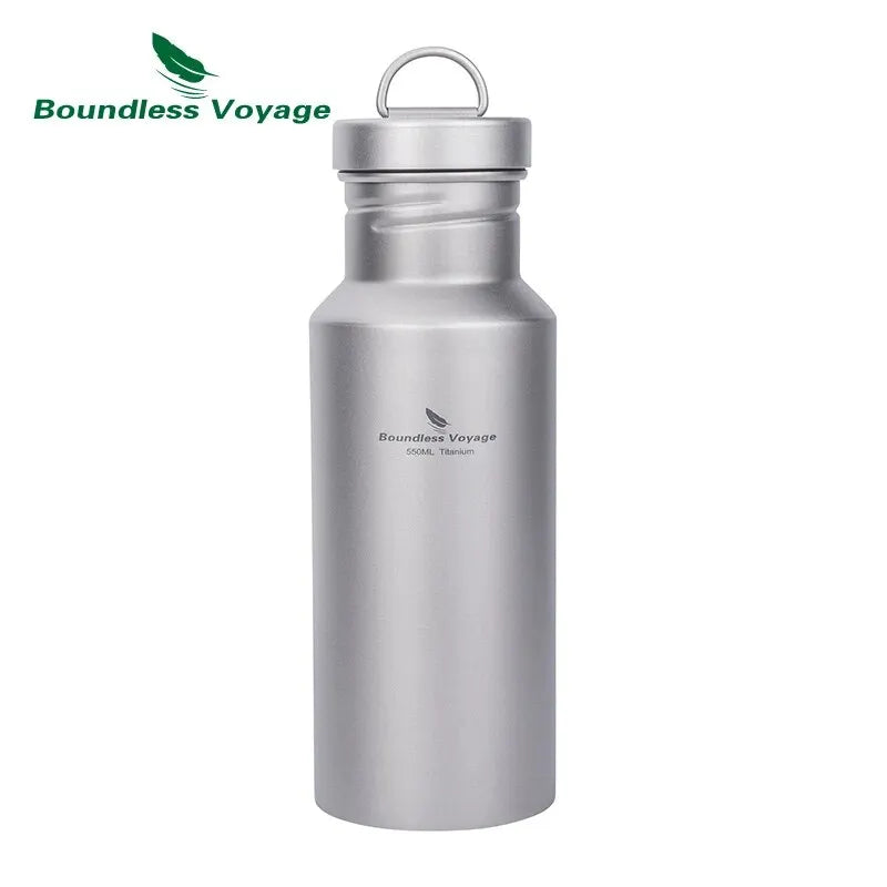 Titanium Drinkfles – 400 / 550 / 750 ml