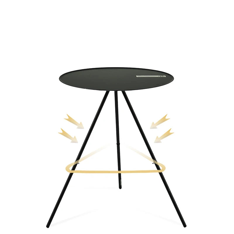 Draagbare ronde campingtafel voor buiten, gemaakt van aluminiumlegering en polyester