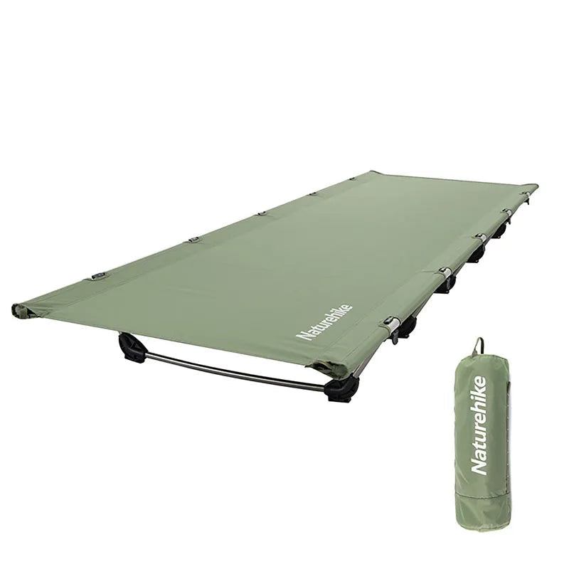 Ultralichte draagbare opvouwbare kampeerbed met aluminiumlegering frame