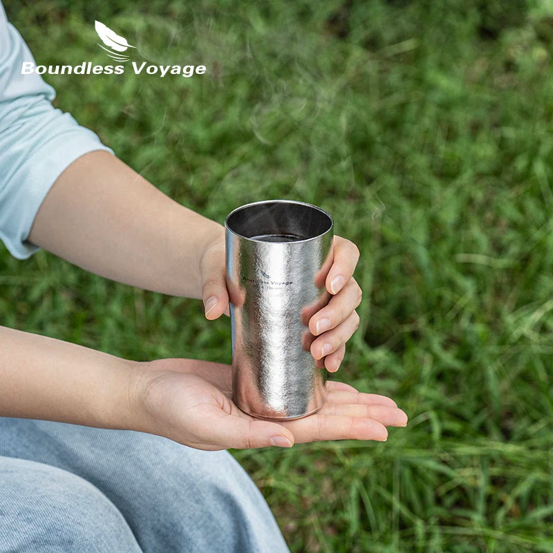 Dubbelwandige Titanium Beker - 300ml