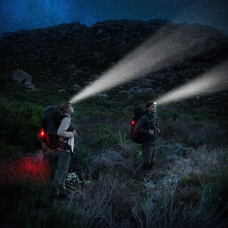Compact waterproof LED headlamp with 300-lumen brightness
