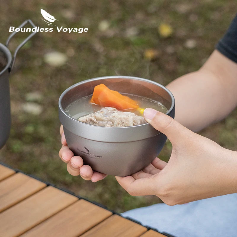 Titanium Dubbelwandige Kom