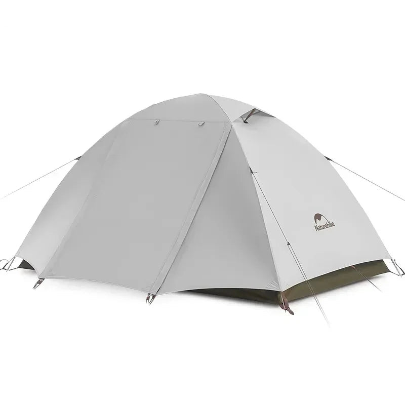Waterdichte trekking tent voor 2 of 3 personen met leefruimte en zonbescherming