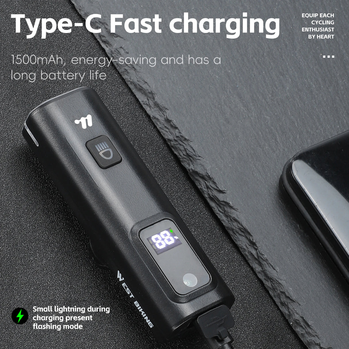 Fietslicht 400 Lumen – Intelligent Lichtsensor