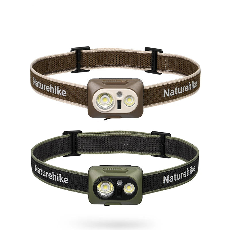 Waterdichte oplaadbare LED-hoofdlamp met sensorbediening en 500 lumen helderheid