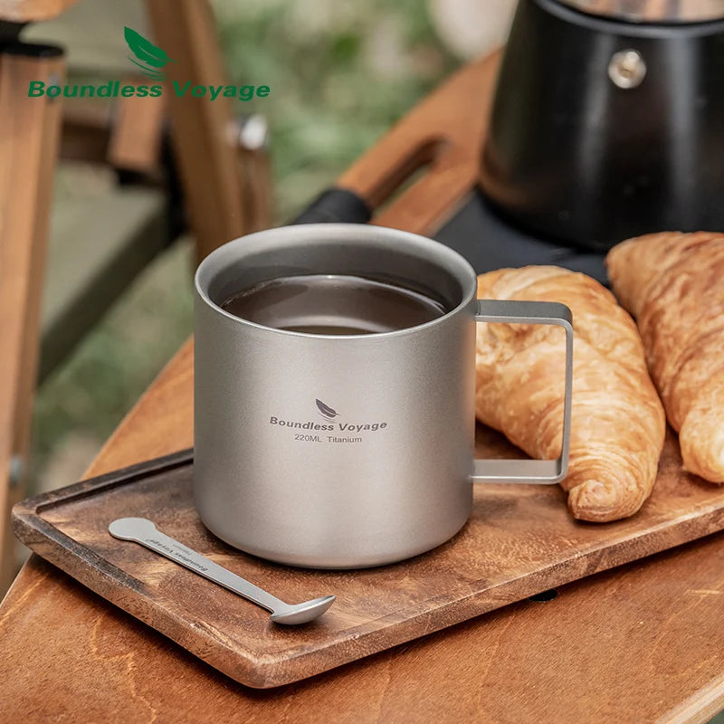 Titanium Dubbelwandige Koffiemok - 220ml