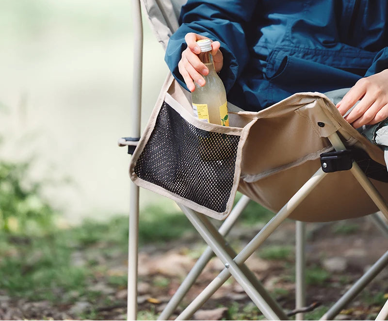 Opvouwbare outdoor camping- en wandelstoel met stalen frame en Oxford-stof