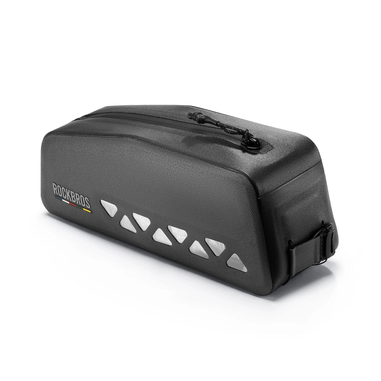 Waterdichte 1L driehoekige fietsframetas, gemonteerd op de bovenbuis