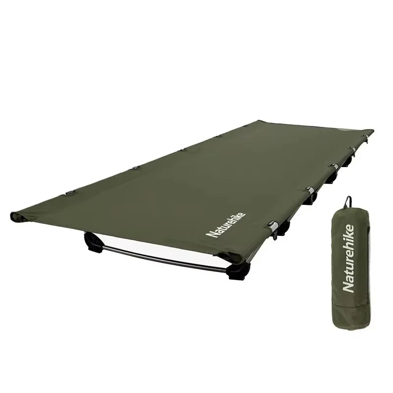Ultralichte draagbare opvouwbare kampeerbed met aluminiumlegering frame