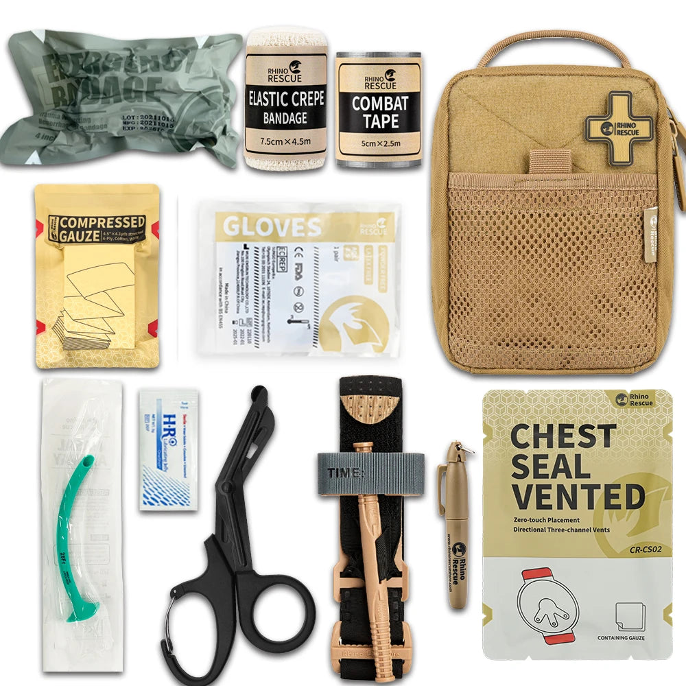 First Aid Kit IFAK Pouch - Khaki