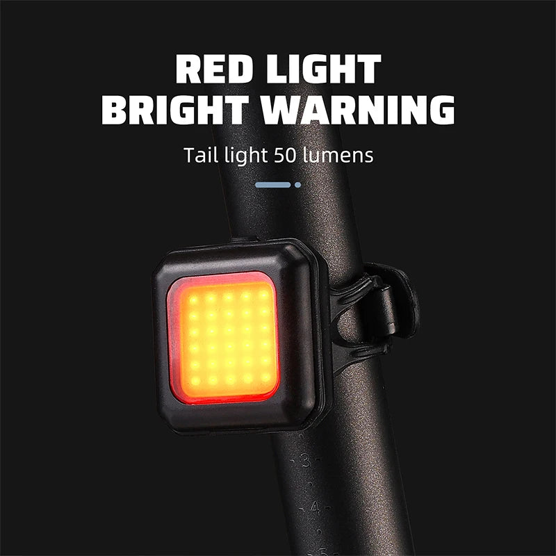 Compact Achterlicht - 50 Lumen - USB-C Oplaadbaar