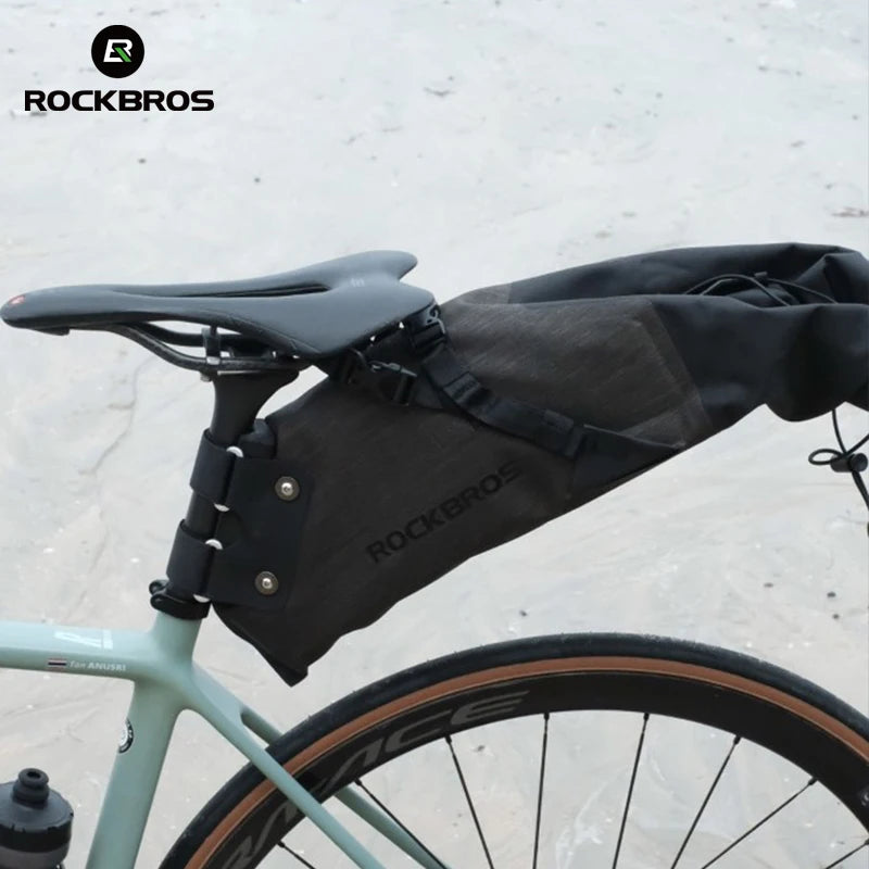 10L IPX7 waterdichte fiets zadeltas met snelkoppeling en reflecterende band
