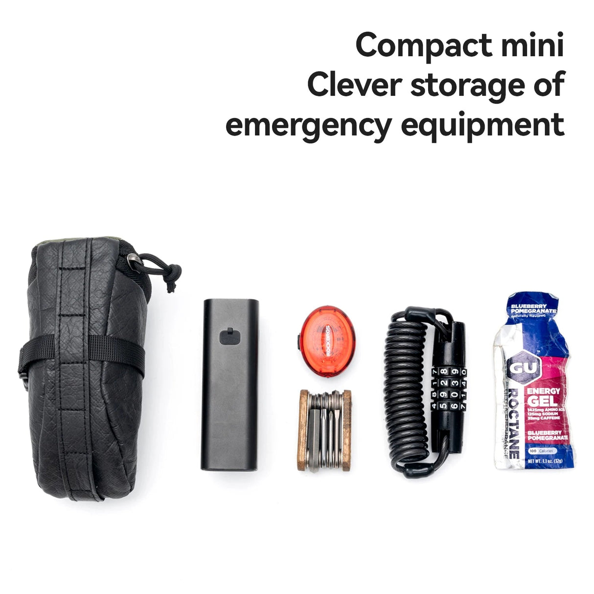 0,2L lichtgewicht waterafstotende fiets achtertas, gemonteerd onder het zadel